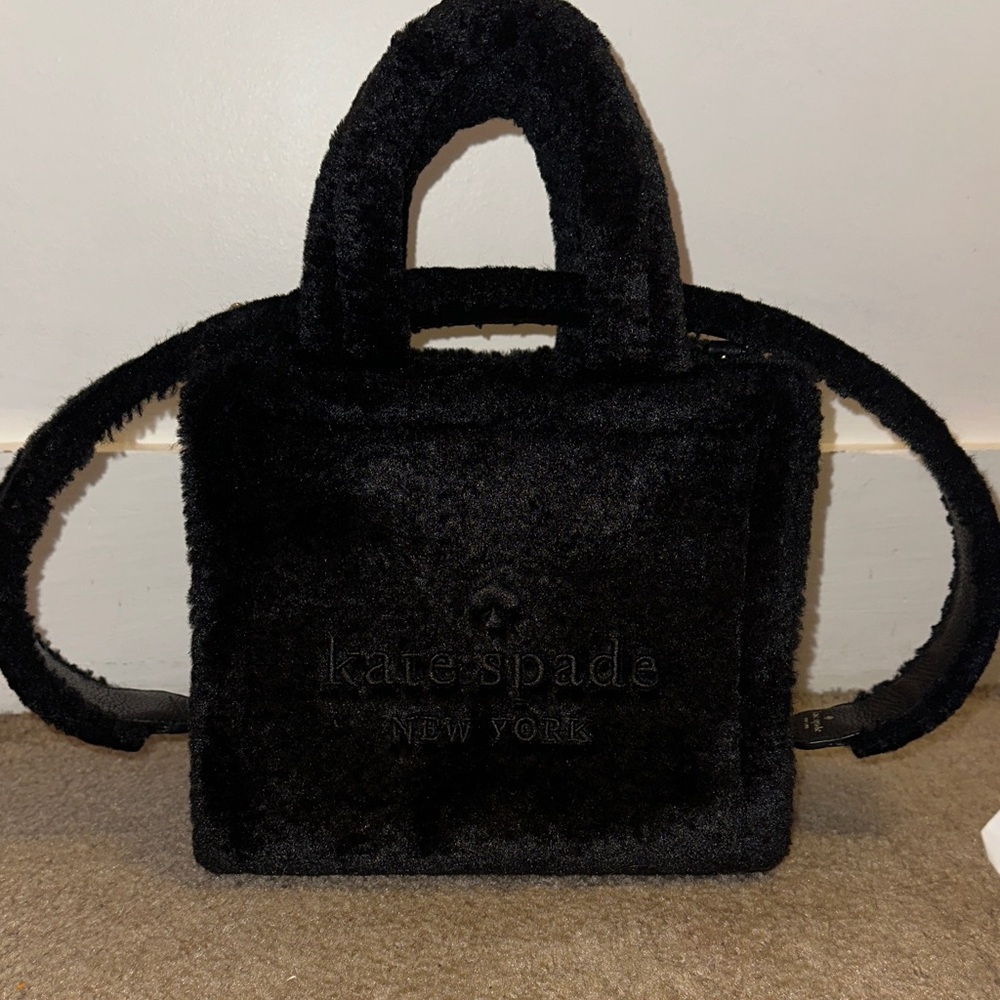 ELLIE FAUX FUR SMALL TOTE
